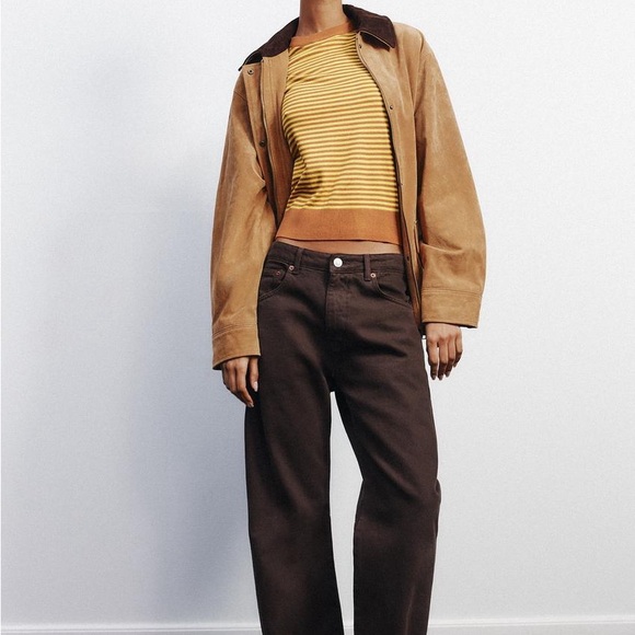 Zara Sweaters - Zara Tan and Brown Women's Sweater